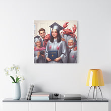 Load image into Gallery viewer, Cancer Zodiac Graduation Canvas Art, Personalized Gift for Graduates, Unique Home Decor, Wall Art, Graduation Gift Idea
