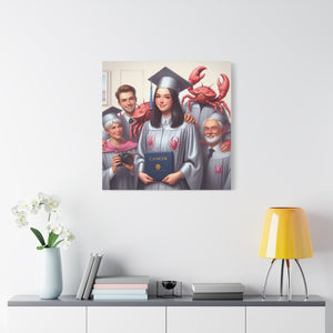 Cancer Zodiac Graduation Canvas Art, Personalized Gift for Graduates, Unique Home Decor, Wall Art, Graduation Gift Idea
