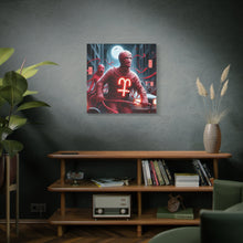 Load image into Gallery viewer, Retro Horror Art Canvas Print, Mummy Wall Art, Spooky Home Decor, Halloween Gift, Dark Aesthetic
