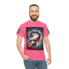 Load image into Gallery viewer, Cosmic Scorpion Tee | Unisex Heavy Cotton Tee | Astrowar Graphic Tees | Space Lover Apparel | Unique Astrology Shirt | Gift for Star [...]
