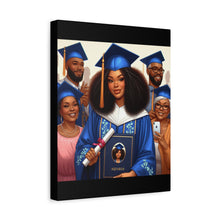 Load image into Gallery viewer, Graduation Canvas Print, Gift for Her, Home Decor, Celebration Artwork, Inspirational Graduation Gift
