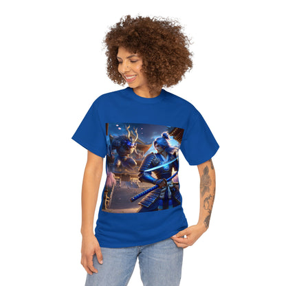 Samurai Aquarius (4) Unisex Heavy Cotton Tee