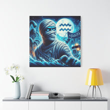 Load image into Gallery viewer, Mummy-Themed Canvas Art, Perfect for Halloween and Spooky Decor, Unique Home Wall Art, Great Gift for Horror Lovers, Halloween Decor
