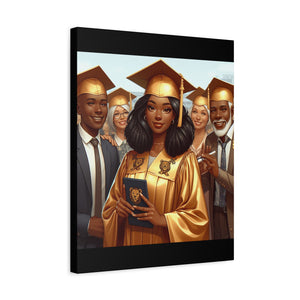 Graduation Canvas Print, Celebration Wall Art, Graduation Gift, Inspired Decor, Educational Achievement, Customizable Artwork