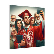 Load image into Gallery viewer, Custom Graduation Canvas Print, Family Portrait Wall Art, Celebrate Achievements, Perfect Gift for Graduates, Aries Zodiac Decor
