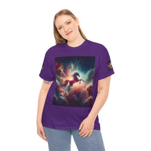 Load image into Gallery viewer, Sagittarius Galactic Unicorn Tee - Unisex Cotton T-Shirt for Cosmic Lovers, Fantasy Fans, Trendy Apparel, Astral War Merch, Gift for All Occasions
