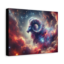 Load image into Gallery viewer, Celestial Aries Canvas Art | Zodiac Decor, Astrological Gift, Wall Art, Bedroom Decor, Motivational Decor
