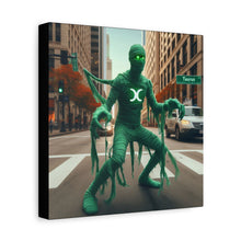 Load image into Gallery viewer, Canvas Print - Halloween Taurus Astrology Mummy
