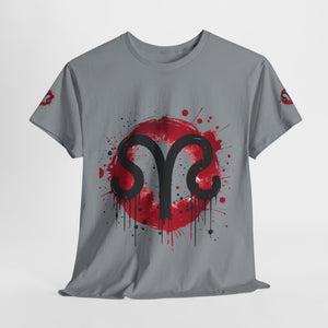 Bold Graphic Aries T-Shirt, Unisex Tee for Astrology Lovers, Unique Gift for Birthdays, Casual Wear, Statement Piece