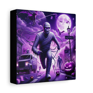 Canvas Wall Art - Halloween Sagittarius Mummy Astrology