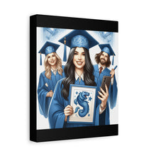 Load image into Gallery viewer, Graduation Canvas Print, Custom Artwork for Grads, Wall Art, Graduation Gift, Decor for Students, Personalized Keepsake
