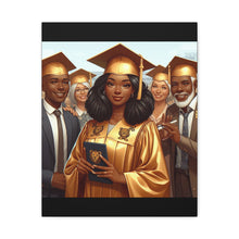Load image into Gallery viewer, Graduation Canvas Print, Celebration Wall Art, Graduation Gift, Inspired Decor, Educational Achievement, Customizable Artwork
