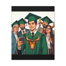 Load image into Gallery viewer, Graduation Canvas Art, Custom Grad Gift, Wall Decor, Graduation Celebration, Personalized Graduation Print
