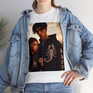 Unisex Scorpio Couple (3) Heavy Cotton Tee