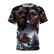 Load image into Gallery viewer, Romantic Cancer Couple Graphic Tee - Stylish Unisex Cut &amp; Sew Top
