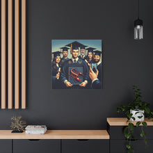 Load image into Gallery viewer, Graduation Canvas Wall Art, Perfect Gift for Graduates, Customizable Graduation Gift, College Decor, Graduation Celebration Decor
