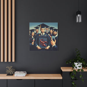 Graduation Canvas Wall Art, Perfect Gift for Graduates, Customizable Graduation Gift, College Decor, Graduation Celebration Decor