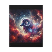 Load image into Gallery viewer, Celestial Aries Canvas Art | Zodiac Decor, Astrological Gift, Wall Art, Bedroom Decor, Motivational Decor
