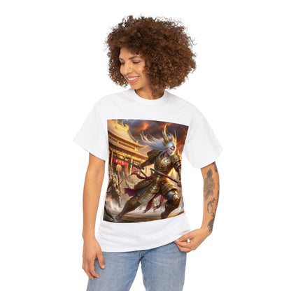 Samurai Cancer (3) Unisex Heavy Cotton Tee