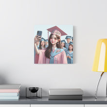 Load image into Gallery viewer, Graduation Canvas Print, Inspirational Wall Art, Personalized Gift, College Decor, Graduation Celebration
