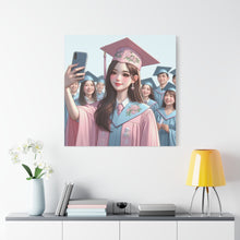 Load image into Gallery viewer, Graduation Canvas Print, Inspirational Wall Art, Personalized Gift, College Decor, Graduation Celebration

