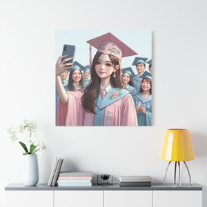 Graduation Canvas Print, Inspirational Wall Art, Personalized Gift, College Decor, Graduation Celebration