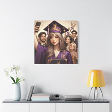 Load image into Gallery viewer, Graduation Canvas Print, Customizable Wall Art, Gift for Grads, Inspirational Home Decor, Graduation Celebration
