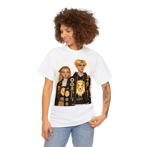 Unisex Leo Couple (3) Heavy Cotton Tee