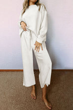 Load image into Gallery viewer, Khaki Ultra Loose Textured 2pcs Slouchy Outfit
