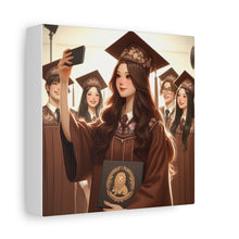 Load image into Gallery viewer, Graduation Canvas Print, Inspirational Wall Art for Graduates, Home Decor, Gift for Her, College Graduation, Motivational Decor
