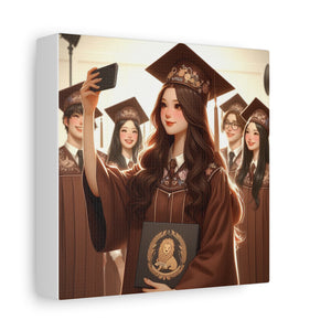 Graduation Canvas Print, Inspirational Wall Art for Graduates, Home Decor, Gift for Her, College Graduation, Motivational Decor