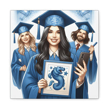 Load image into Gallery viewer, Graduation Canvas Print, Custom Artwork for Grads, Wall Art, Graduation Gift, Decor for Students, Personalized Keepsake
