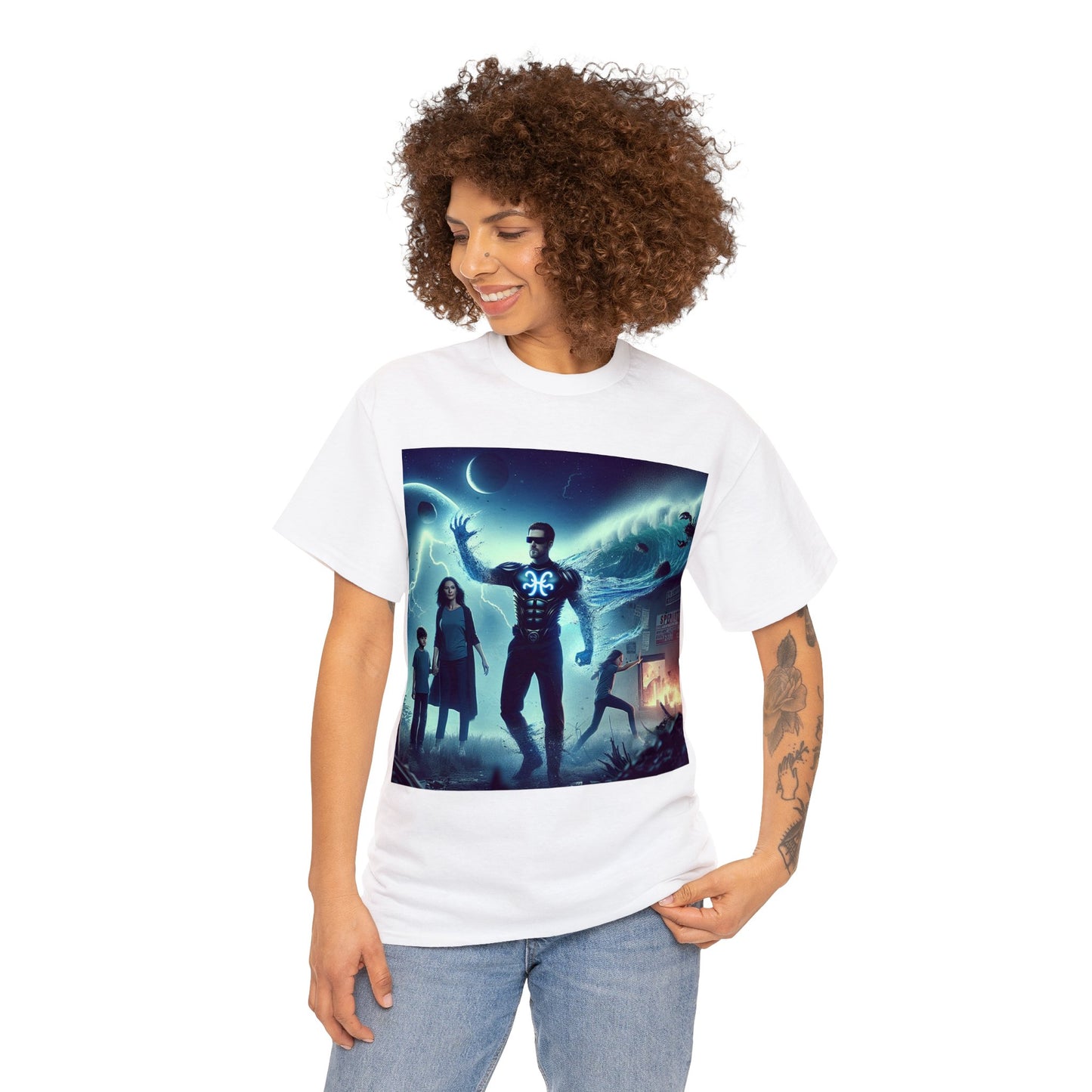 Scorpio Father's Day (1) Unisex Heavy Cotton Tee