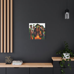 Graduation Celebration Canvas Print, Modern Art for Graduates, Unique Gift for Student, Home Decor, Thoughtful Graduation Gift