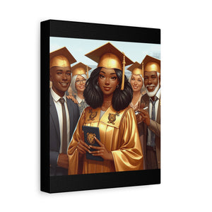 Graduation Canvas Print, Celebration Wall Art, Graduation Gift, Inspired Decor, Educational Achievement, Customizable Artwork
