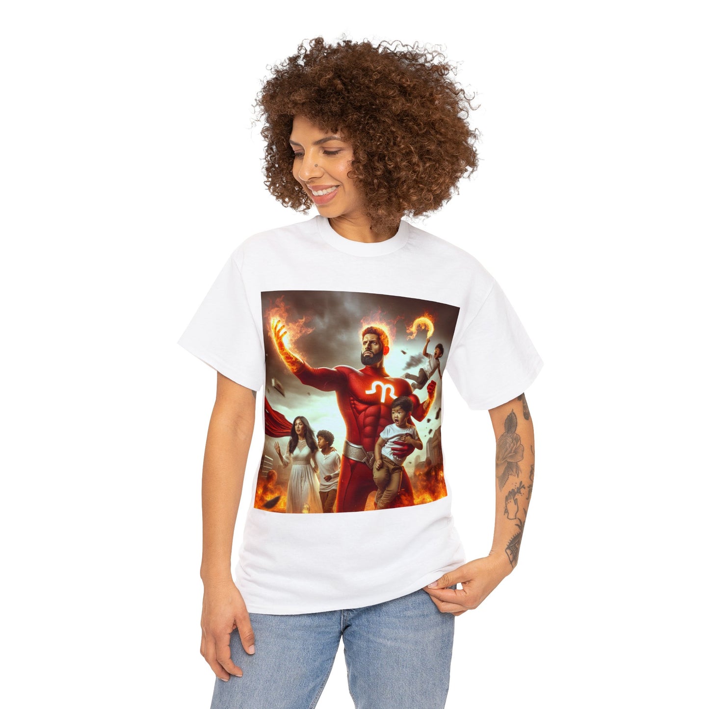 Aries Father's Day (3) Unisex Heavy Cotton Tee