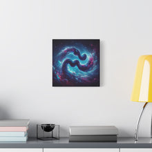 Load image into Gallery viewer, Galactic Aquarius Canvas Art Print, Cosmic Wall Decor, Nebula Artwork, Home Office Decor, Space Themed Gift
