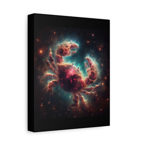 Cosmic Crab Canvas Wall Art, Nebula Art Print, Home Decor, Astrological Gift, Galactic Art Piece, Space-Themed Decoration