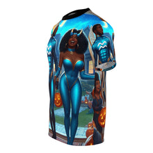 Load image into Gallery viewer, Aquarius Halloween (3) Unisex Cut &amp; Sew Tee (AOP)
