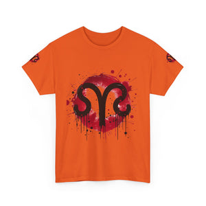 Bold Graphic Aries T-Shirt, Unisex Tee for Astrology Lovers, Unique Gift for Birthdays, Casual Wear, Statement Piece