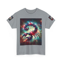 Load image into Gallery viewer, Cosmic Scorpion Tee | Unisex Heavy Cotton Tee | Astrowar Graphic Tees | Space Lover Apparel | Unique Astrology Shirt | Gift for Star [...]
