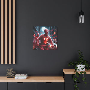 Retro Horror Art Canvas Print, Mummy Wall Art, Spooky Home Decor, Halloween Gift, Dark Aesthetic