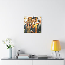 Load image into Gallery viewer, Graduation Canvas Wall Art, Family Celebration, Proud Graduate Gift, Personalized Home Decor, Customizable Art Piece
