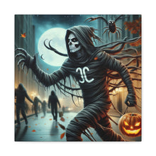 Load image into Gallery viewer, Spooky Halloween Wall Art Canvas, Creepy Decor for Haunted Houses, Trick or Treat Wall Hanging, Frightening Artwork, Seasonal Home Decor
