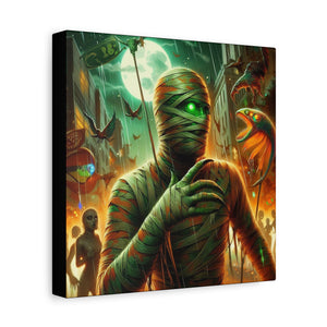 Canvas Print Halloween Pisces Mummy