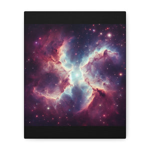 Galactic Canvas Art, Celestial Wall Decor, Cosmic Artwork, Space-Themed Home Decor, Stretched Canvas Print