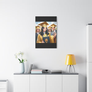 Graduation Canvas Print, Custom Wall Art for Grads, Personalized Home Decor, Graduate Gift, Modern Stretched Canvas, Graduation Celebration