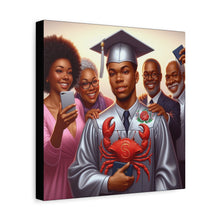 Load image into Gallery viewer, Graduation Celebration Canvas Art, Family Portrait, Graduation Gift, Wall Decor, Home Decoration, College Graduation
