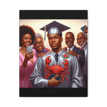 Load image into Gallery viewer, Graduation Celebration Canvas Art, Family Portrait, Graduation Gift, Wall Decor, Home Decoration, College Graduation
