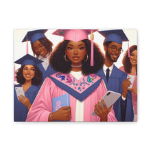 Load image into Gallery viewer, Graduation Wall Art Print, Personalized Canvas, Unique Gift for Grads, Academic Celebration Decor, Student Artwork, Matte Canvas
